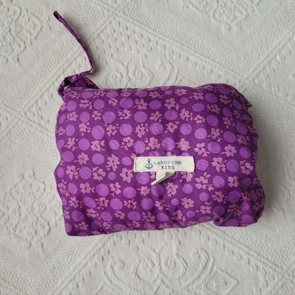 GIRLS SPRING HOODED JACKET LOT: LAND'S END RAIN COAT EDDIE BAUER UTILITY SIZE 7 - Picture 6 of 15